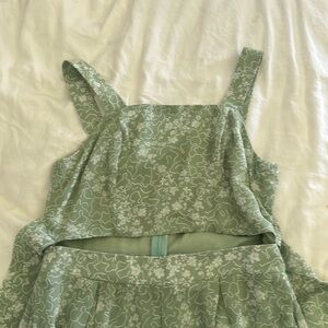 Flowy Green Jumpsuit